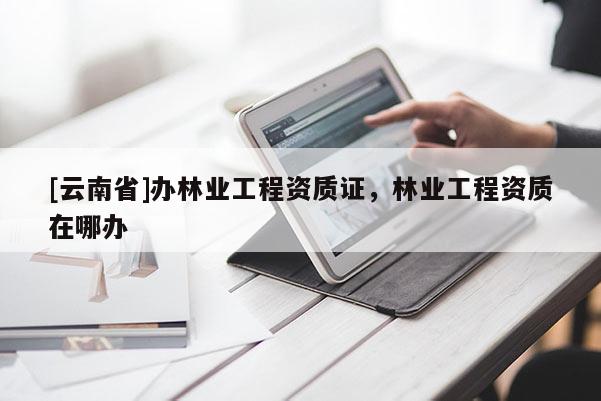 [云南省]辦林業(yè)工程資質(zhì)證，林業(yè)工程資質(zhì)在哪辦