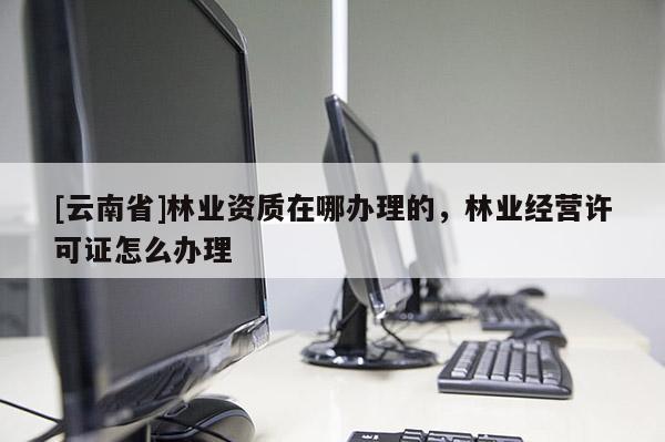 [云南省]林業(yè)資質在哪辦理的，林業(yè)經營許可證怎么辦理