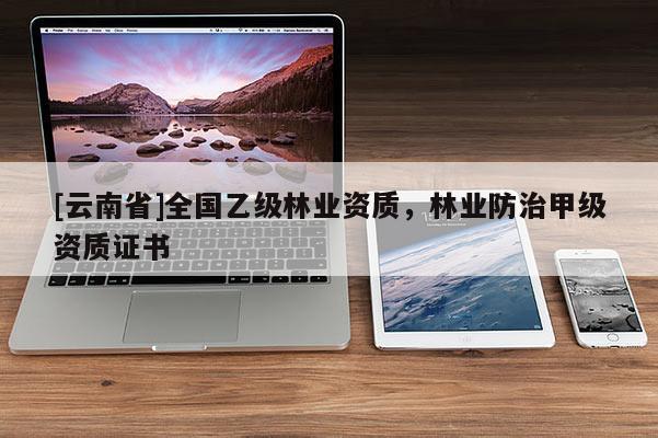 [云南省]全國(guó)乙級(jí)林業(yè)資質(zhì)，林業(yè)防治甲級(jí)資質(zhì)證書(shū)