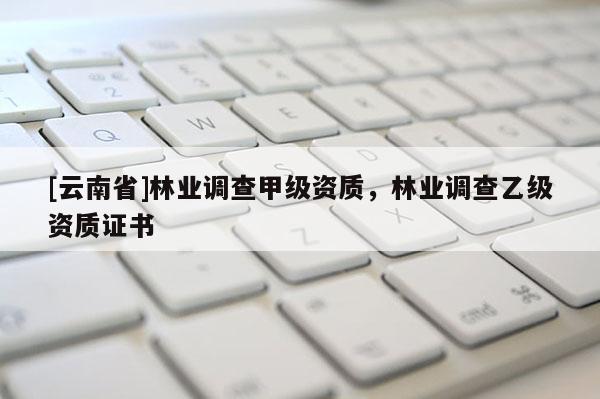 [云南省]林業(yè)調(diào)查甲級(jí)資質(zhì)，林業(yè)調(diào)查乙級(jí)資質(zhì)證書