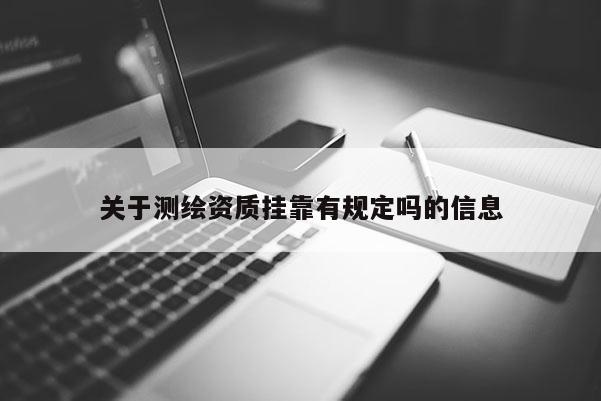 關(guān)于測繪資質(zhì)掛靠有規(guī)定嗎的信息