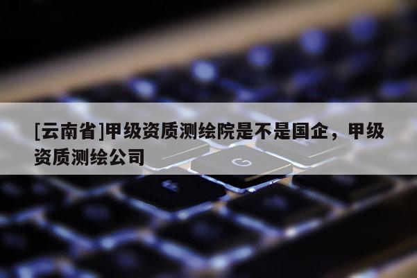 [云南省]甲級資質(zhì)測繪院是不是國企，甲級資質(zhì)測繪公司